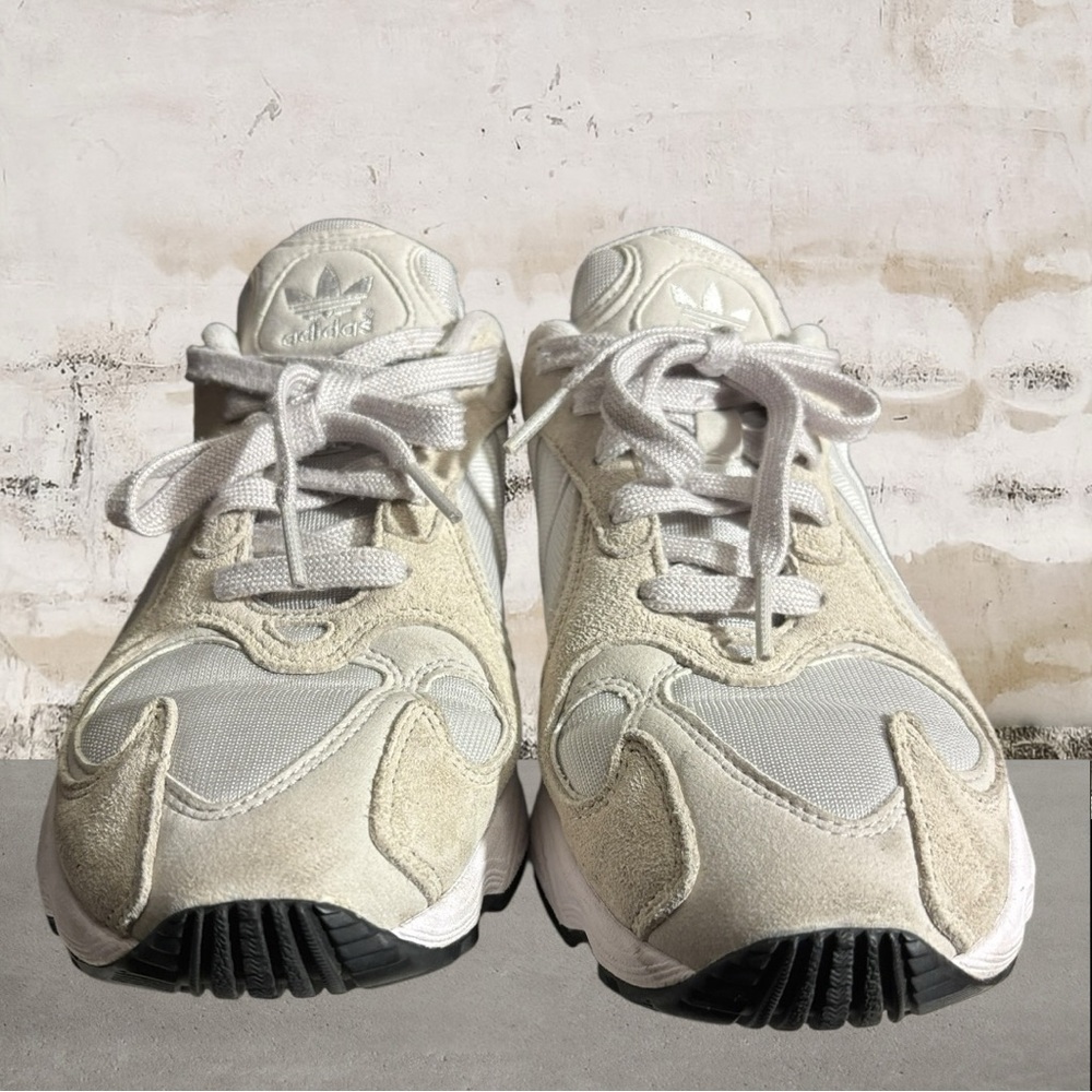 Adidas Originals Yung-1 Lifestyle Cloud White Sneakers Men's Size 7 Women's 8.5 - Picture 3 of 8